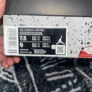 Lightly used fire red 4s